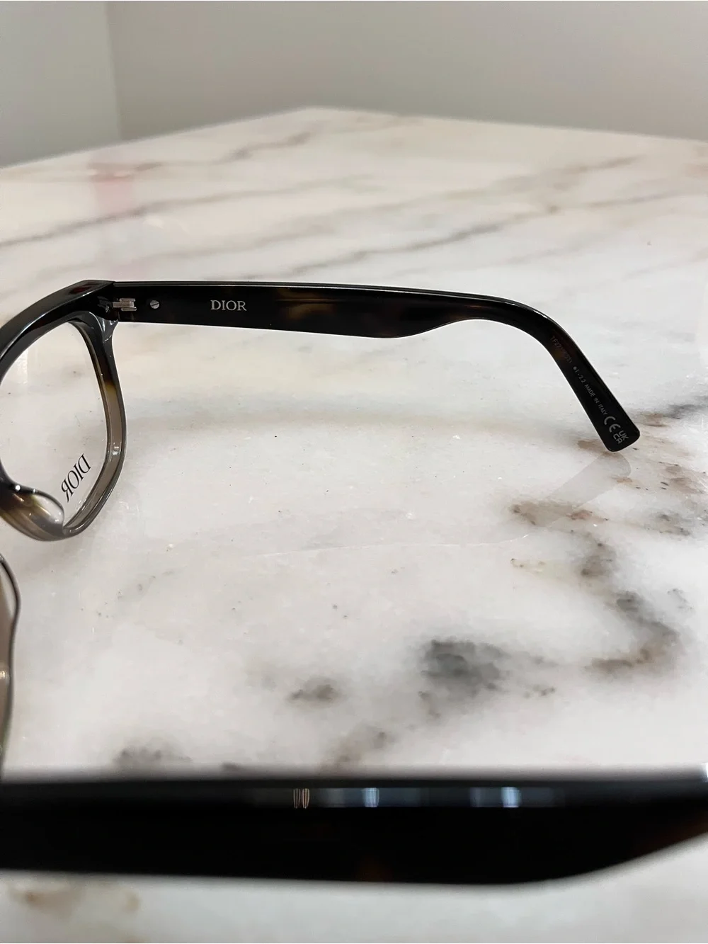 Dior Kids Black to Gray Gradient Eyeglasses